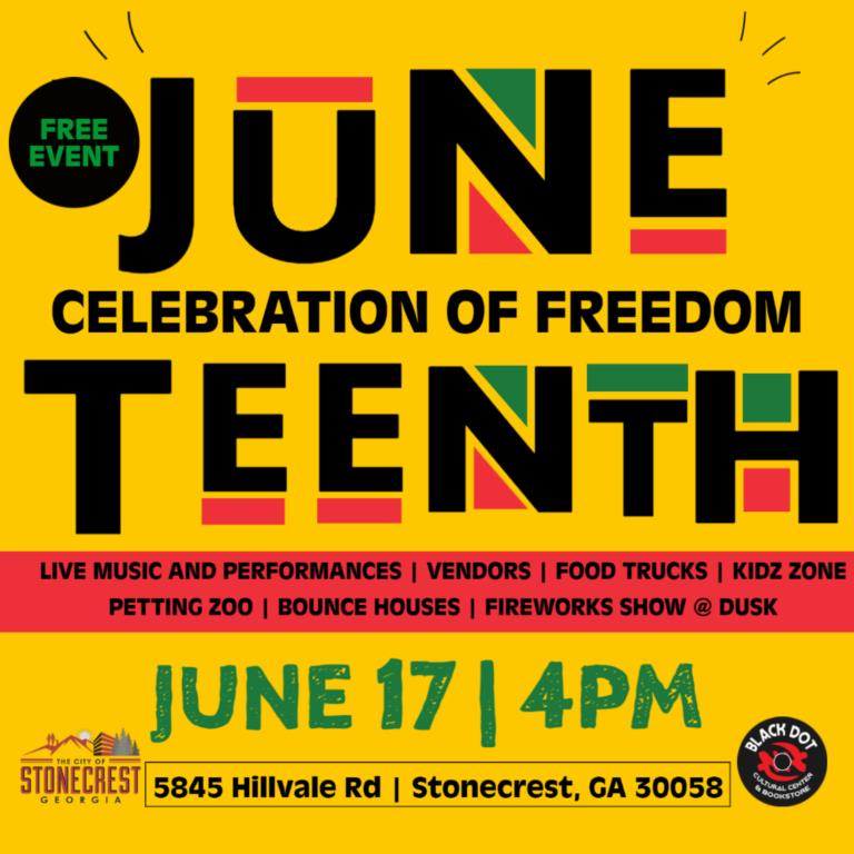 Stonecrest to Host Juneteenth Celebration at Southeast Athletic Complex 